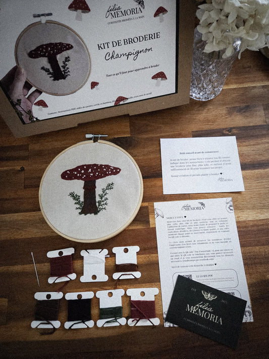 Kit de broderie – Champignon