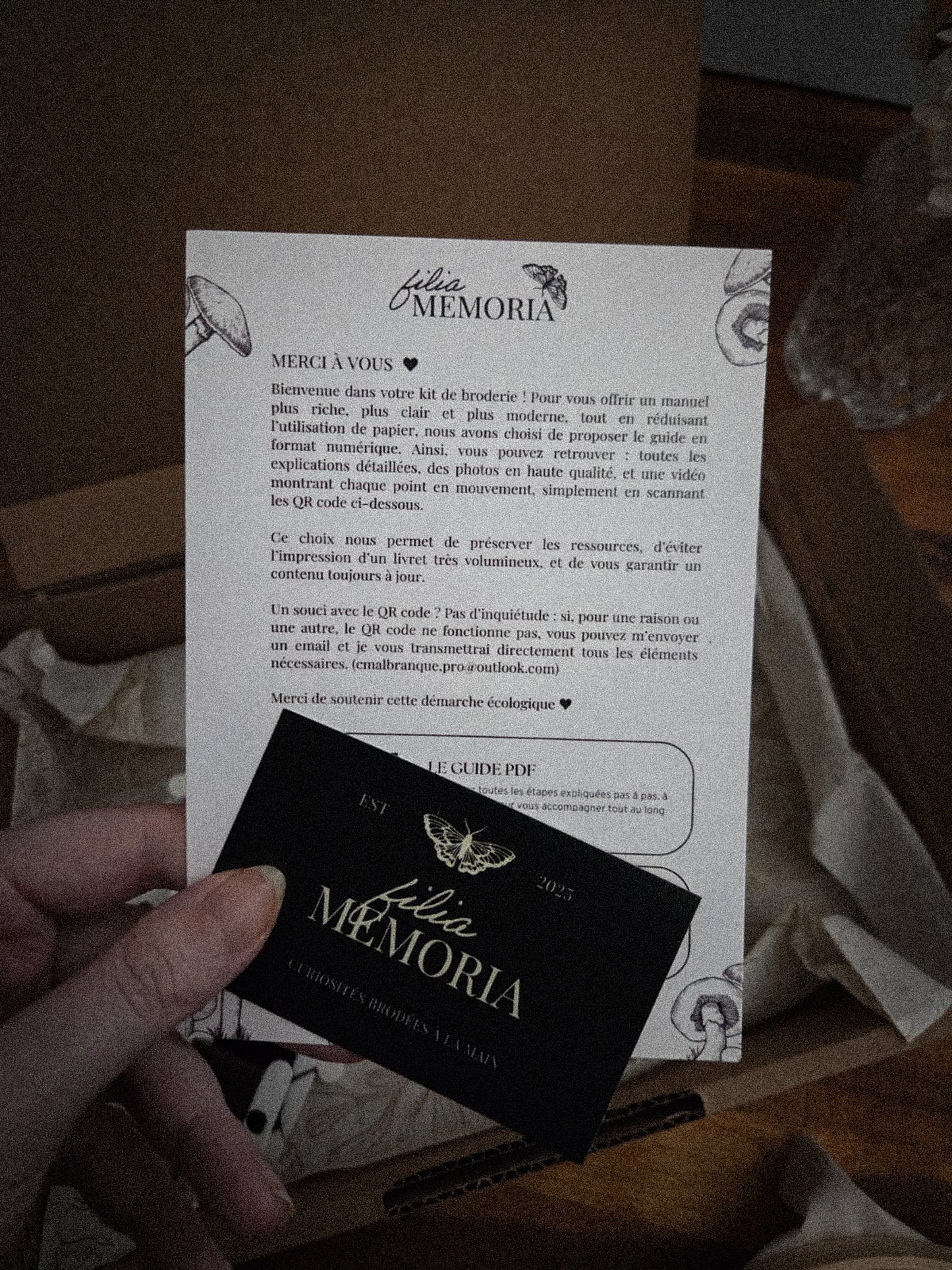 Kit de broderie – Champignon