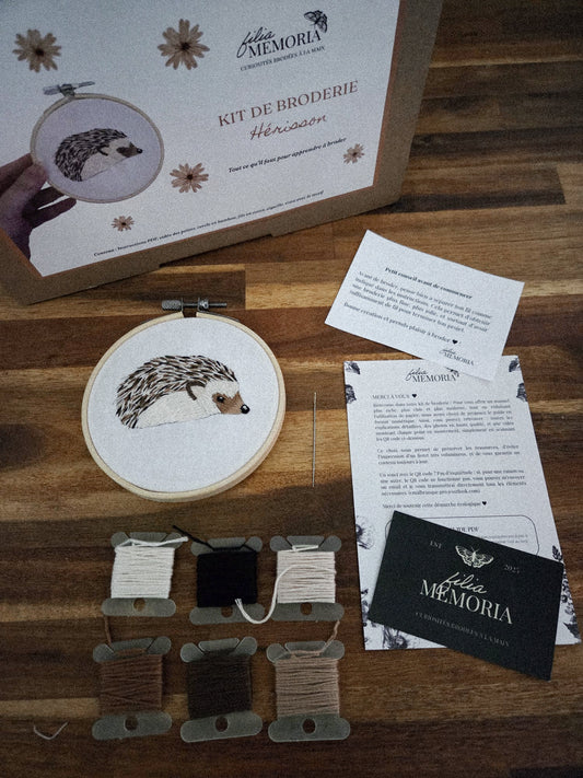 Kit de broderie – Hérisson